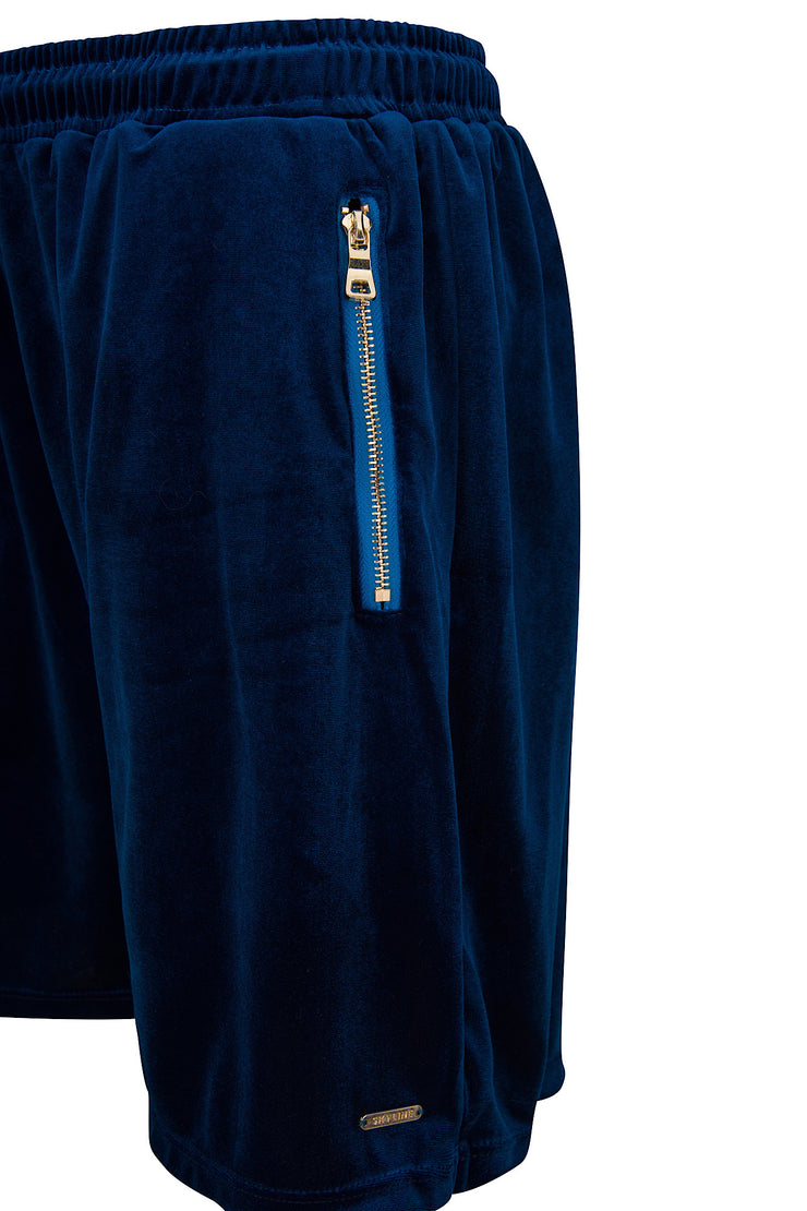 BLUE VELVET SHORTS