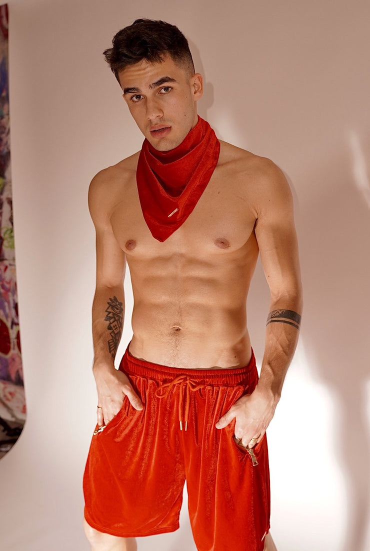 "All eyes on me" Red Velvet Shorts