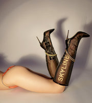 designer boots luxury gold bottoms