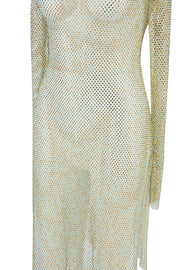 Sparkling Diamond Mesh Dress